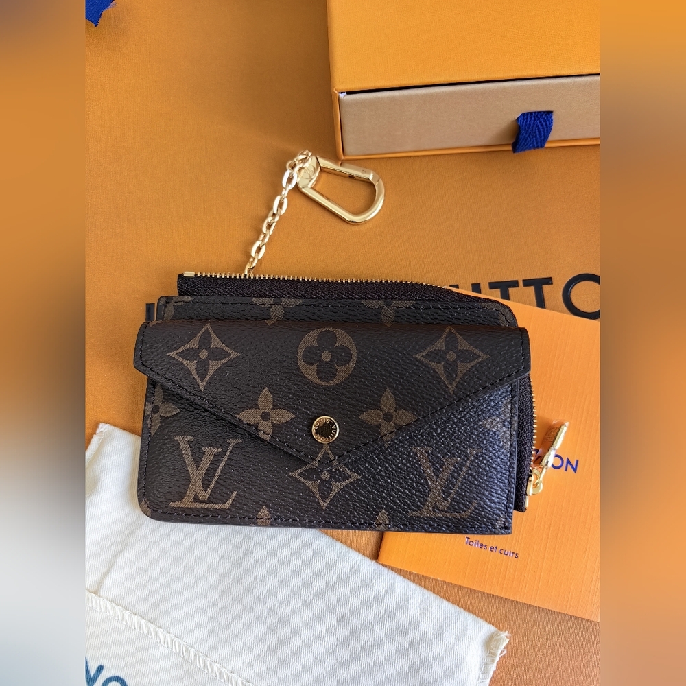 Louis Vuitton Brown Card Holder Recto Verso